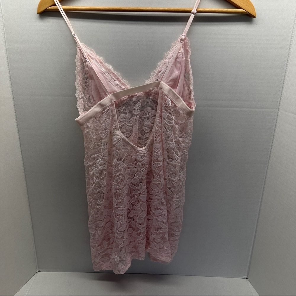 In Bloom by Jonquil Pink Lace Chemise Slip Dress Nightgown Sleepwear Lingerie - Picture 2 of 4